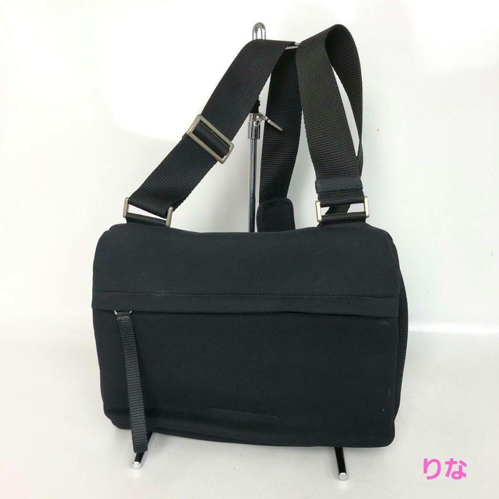 PRADA SPORT neoprene shoulder bag black crossbody